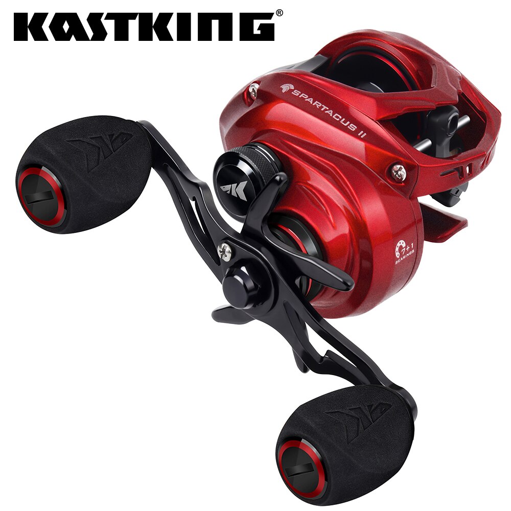 Kastking Reel Zephyr - Kastking Spartacus II màu Đỏ Baitcasting