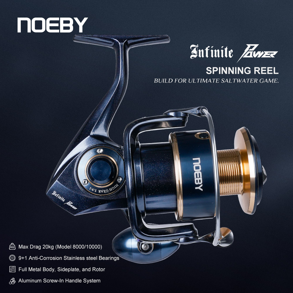 Noeby Infinite Power Spinning  - đánh giá và giá Daiwa Reel Bg