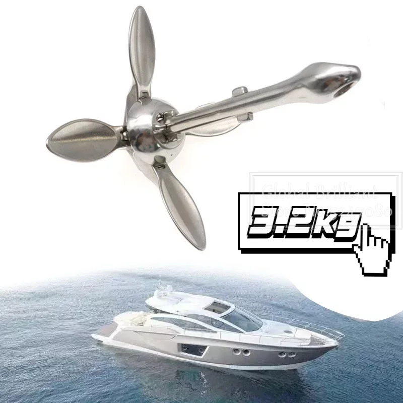 3.2KG/4KG Boat Stainless Steel - đánh giá và giá Fishing Kayak Anchor