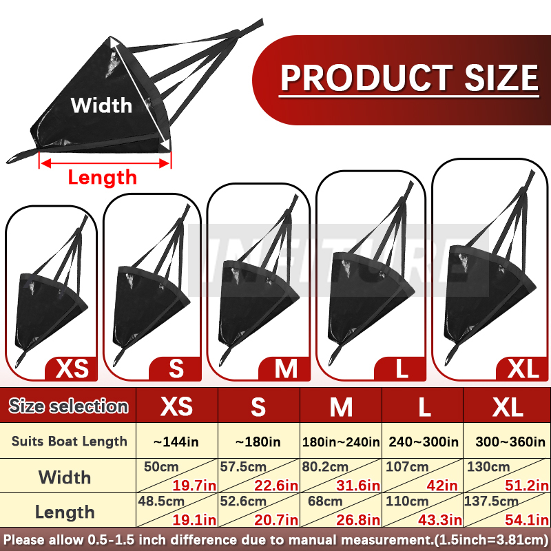 18-53'' Sea Drogue Anchor Floa - đánh giá và giá Fishing Kayak Anchor