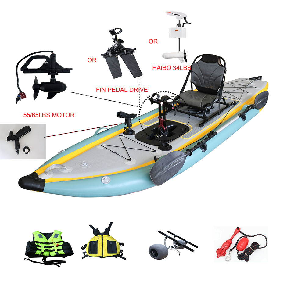 Pedal Propulsion Foldable Infl - đánh giá và giá Fishing Kayak Sit In