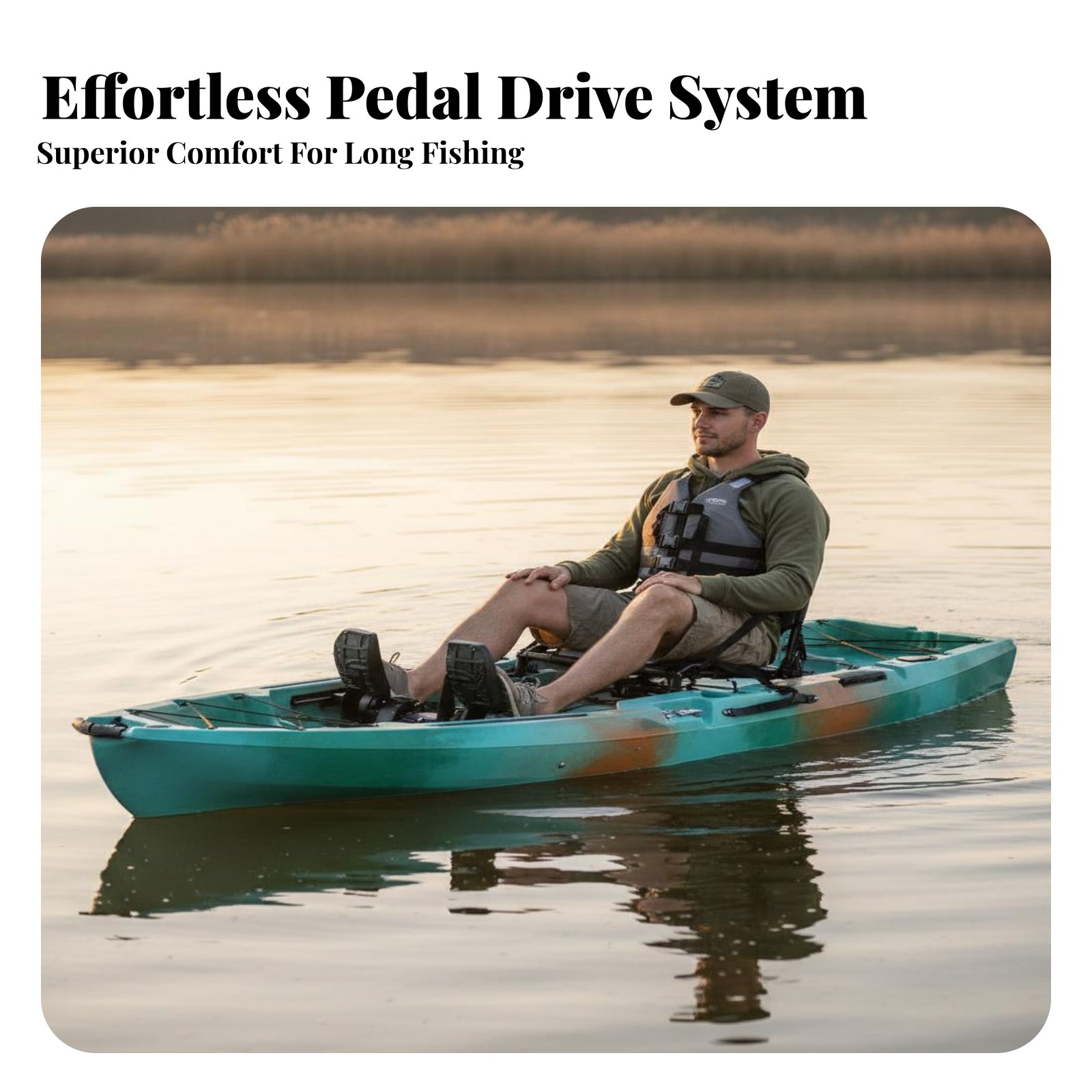 Pedal Drive Fishing Boat Folda - đánh giá và giá Fishing Kayak Pedal Drive