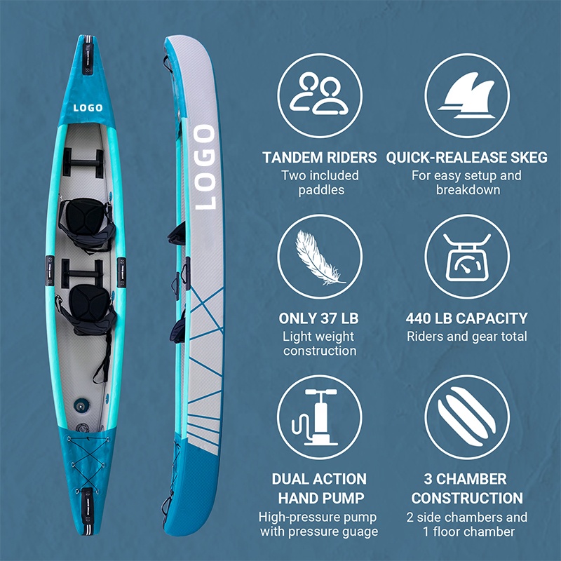 Drop Stitch Kayak Inflatable C - đánh giá và giá Fishing Kayak Sit In
