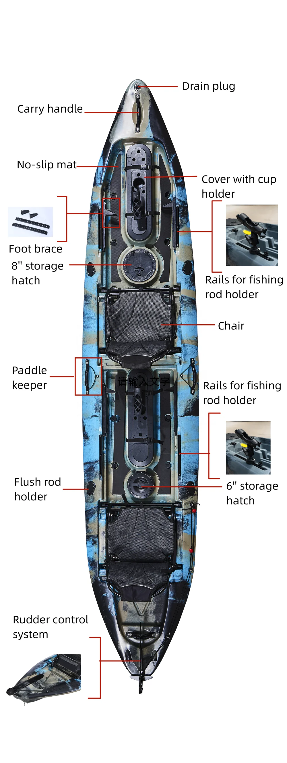Wholesale 2-Person Plastic Kay - đánh giá và giá Fishing Kayak Paddle