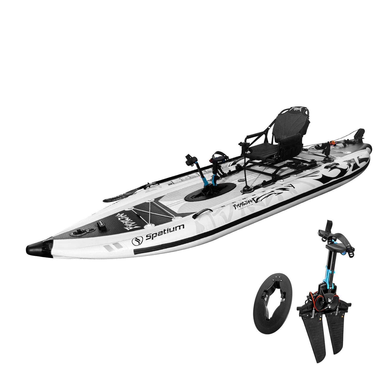 Spatium 11.5ft Flipper Pedal D - đánh giá và giá Fishing Kayak Pedal Drive