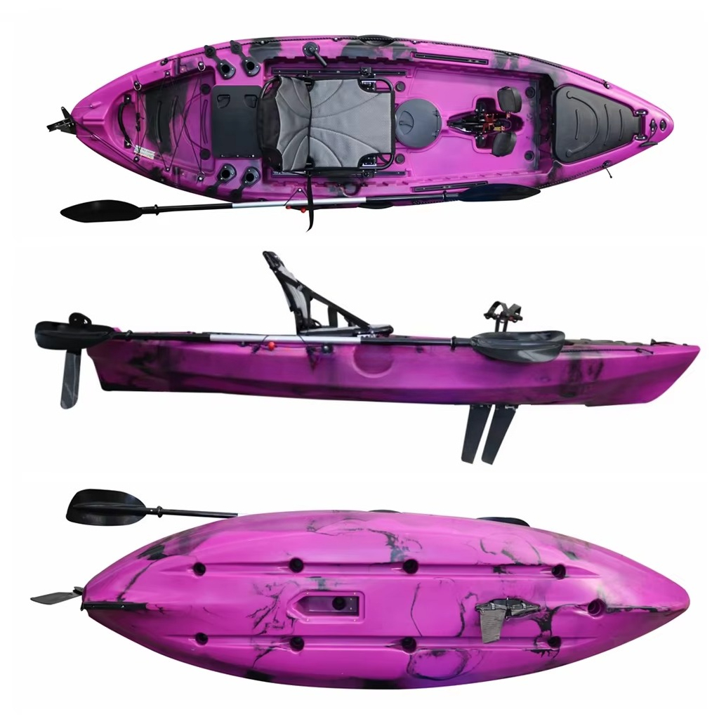 New Designed Plastic Kayak Fis - đánh giá và giá Fishing Kayak Pedal Drive